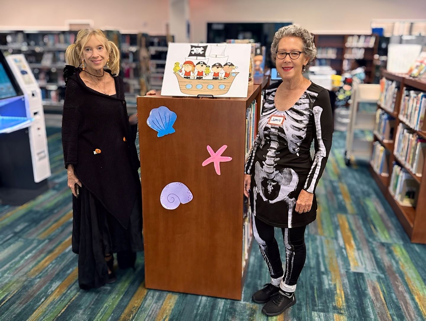 Friends dressed in Halloween costumes