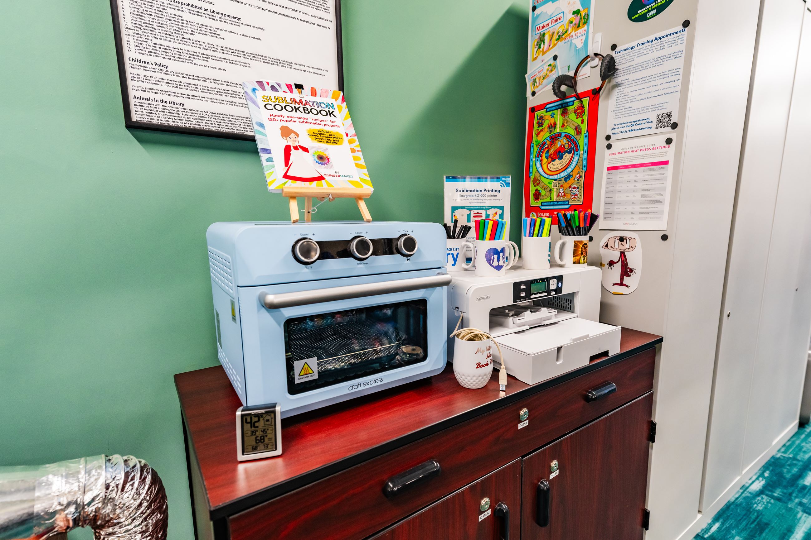 photo of a sublimation machine