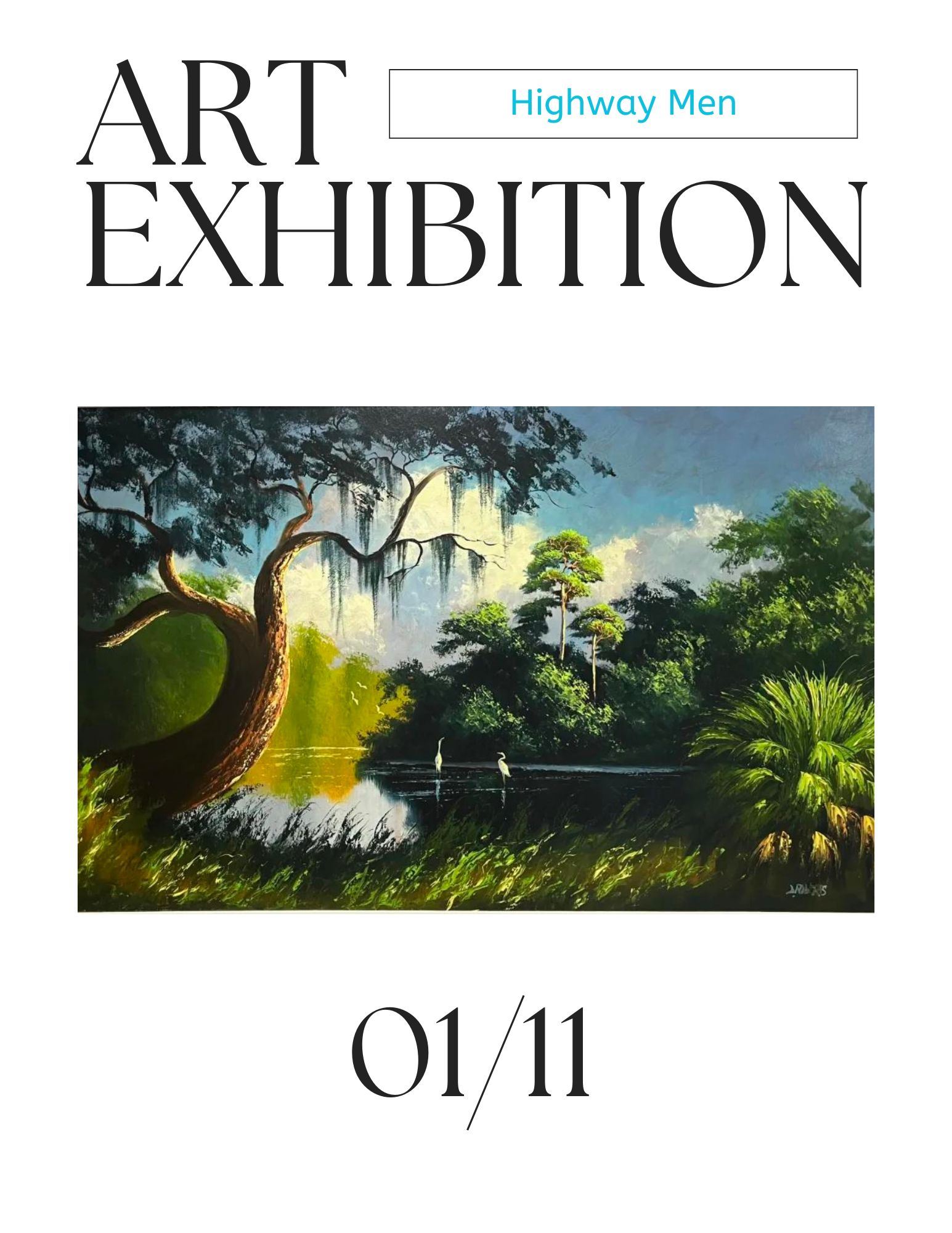 Art Exhibition Flyer - Highway Men 01/11