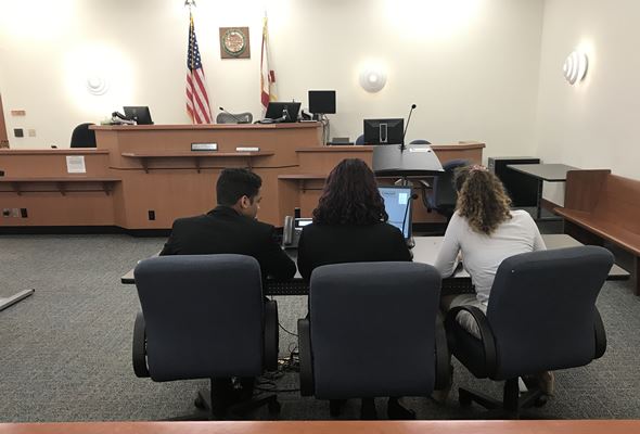 Juvenile in a Court Room